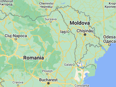 Map showing location of Luizi-Călugăra (46.53333, 26.83333)
