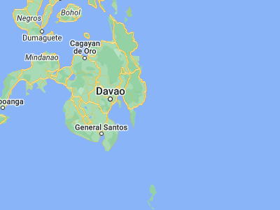 Map showing location of Lukatan (7.0096, 126.42118)