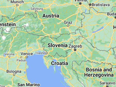 Map showing location of Lukovica pri Domžalah (46.16667, 14.7)