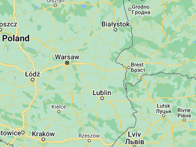 Map showing location of Łuków (51.929, 22.37956)