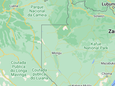 Map showing location of Lukulu (-14.37067, 23.24196)