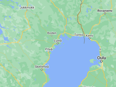 Map showing location of Luleå (65.58415, 22.15465)