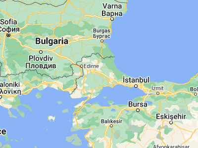 Map showing location of Luleburgaz (41.40385, 27.35918)