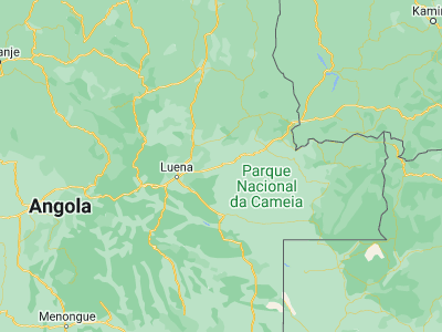 Map showing location of Lumeje (-11.55, 20.78333)