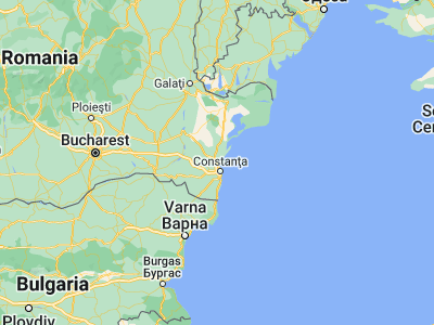 Map showing location of Lumina (44.28333, 28.56667)