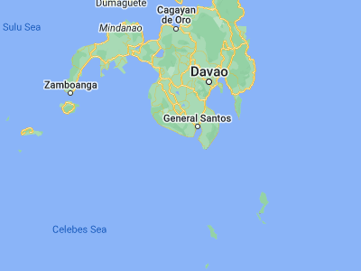 Map showing location of Lumuyon (5.91583, 124.78694)