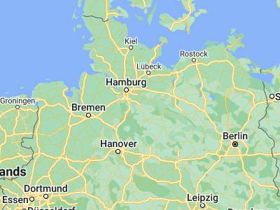 Map showing location of Lüneburg (53.2509, 10.41409)