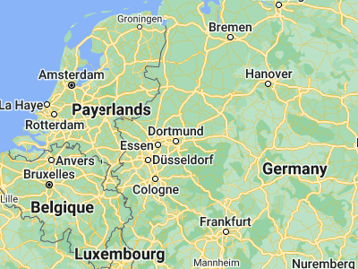 Map showing location of Lünen (51.61634, 7.52872)