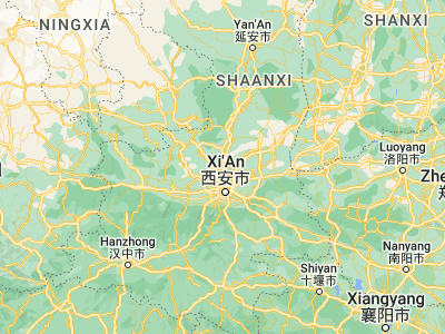 Map showing location of Luqiao (34.685, 108.91778)
