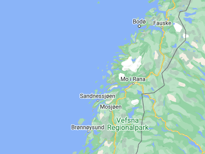 Map showing location of Lurøy (66.41887, 12.84248)