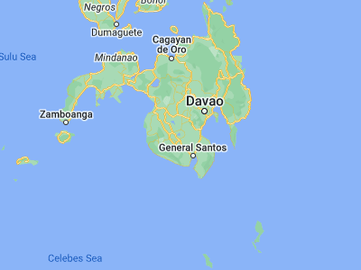 Map showing location of Lutayan (6.62, 124.88306)
