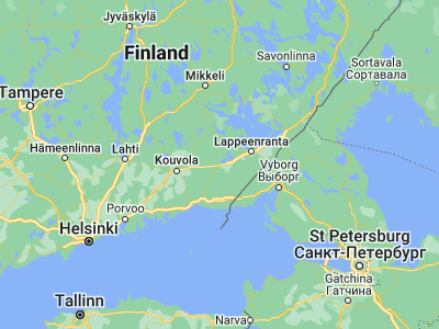 Map showing location of Luumäki (60.92618, 27.58135)
