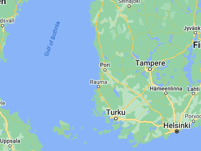 Map showing location of Luvia (61.36375, 21.62556)