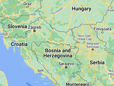 Map showing location of Lužani (45.16806, 17.70694)
