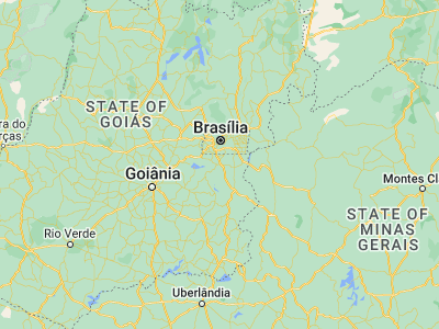 Map showing location of Luziânia (-16.2525, -47.95028)