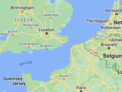 Map showing location of Lydd (50.95226, 0.9074)
