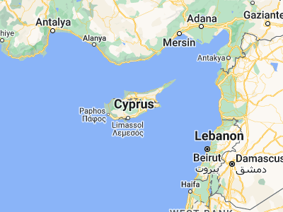Map showing location of Lymbia (35, 33.4625)