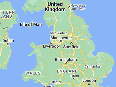 Map showing location of Lymm (53.38105, -2.47763)