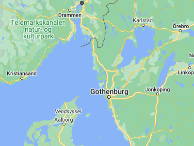 Map showing location of Lysekil (58.27429, 11.43576)