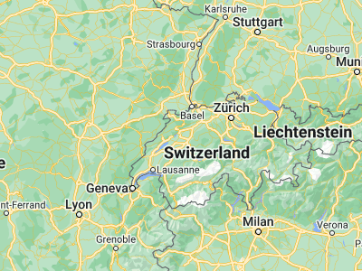 Map showing location of Lyss (47.0741, 7.30655)