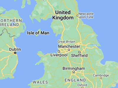 Map showing location of Lytham St Annes (53.7426, -2.997)
