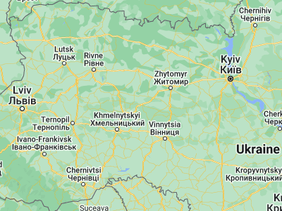 Map showing location of Lyubar (49.92045, 27.75918)