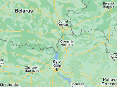 Map showing location of Lyubech (51.7026, 30.65692)