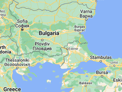 Map showing location of Lyubimets (41.83333, 26.08333)