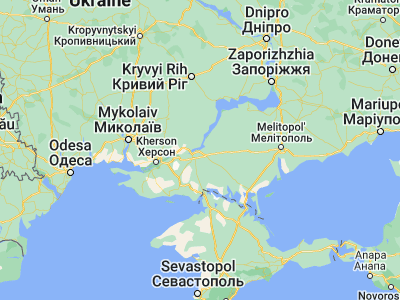 Map showing location of Lyubymivka (46.81063, 33.56862)