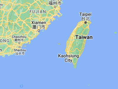 Map showing location of Ma-kung (23.5654, 119.58627)