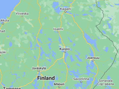Map showing location of Maaninka (63.15, 27.3)