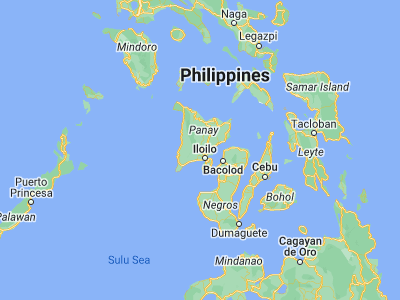 Map showing location of Maasin (10.8925, 122.43472)