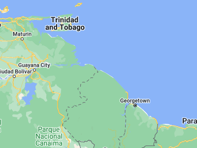 Map showing location of Mabaruma (8.2, -59.78333)