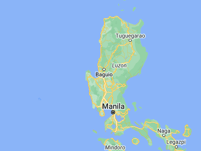 Map showing location of Mabilao (16.1543, 120.4248)