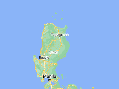 Map showing location of Mabini (17.09694, 121.73724)
