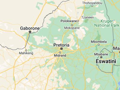 Map showing location of Mabopane (-25.49768, 28.10065)