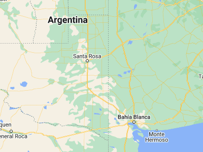 Map showing location of Macachín (-37.13598, -63.6665)