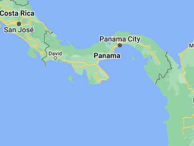 Map showing location of Macaracas (7.73333, -80.55)