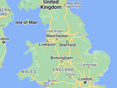 Map showing location of Macclesfield (53.26023, -2.12564)