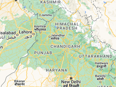 Map showing location of Māchhīwāra (30.91547, 76.20134)