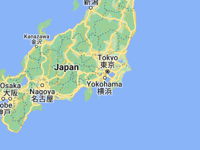 Map showing location of Machida (35.54028, 139.45083)