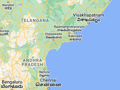Map showing location of Machilīpatnam (16.16667, 81.13333)