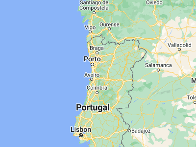 Map showing location of Macieira de Cambra (40.85939, -8.37338)