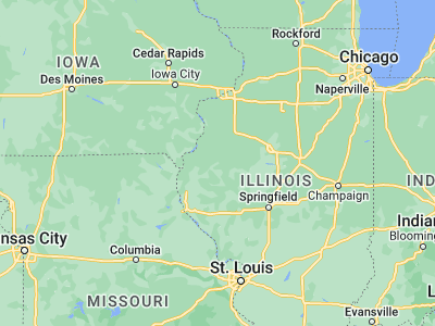 Map showing location of Macomb (40.45921, -90.6718)
