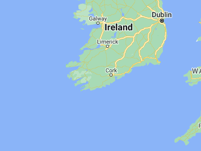 Map showing location of Macroom (51.9, -8.95)