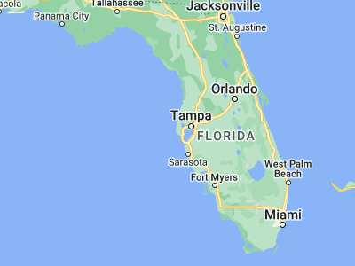 Map showing location of Madeira Beach (27.79808, -82.79732)