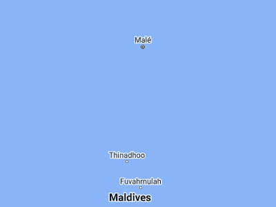 Map showing location of Madifushi (2.35582, 73.35473)