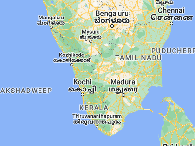 Map showing location of Madukkarai (10.9, 76.96667)