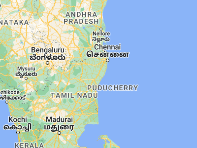 Map showing location of Madurāntakam (12.51167, 79.88485)