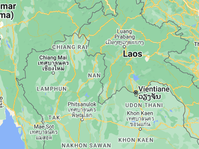 Map showing location of Mae Charim (18.70614, 101.0057)